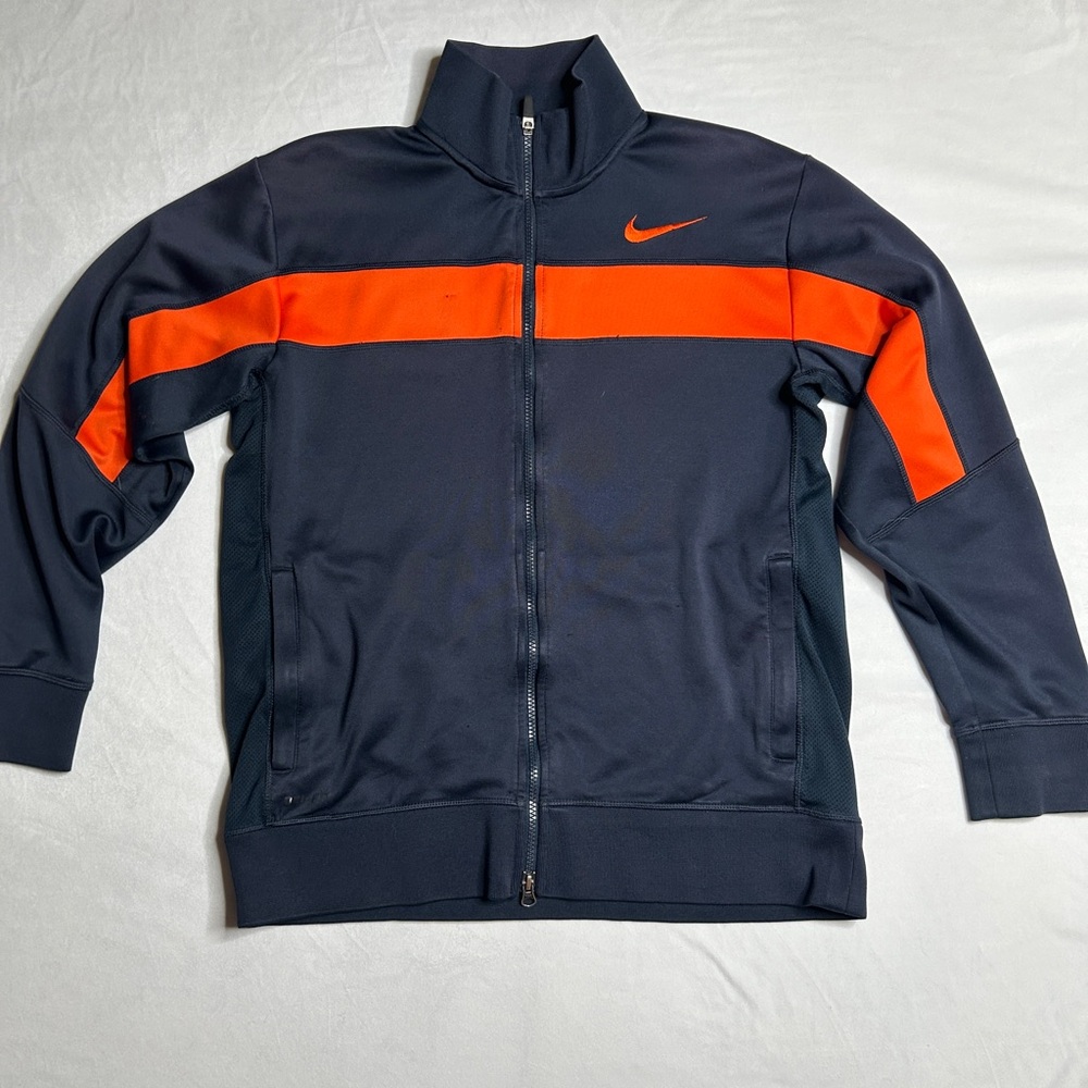 Nike Men's Performance Jacket in Navy and Orange